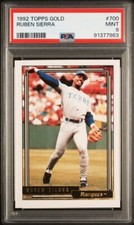 POP 1 🔥Only Graded 🔥1992 Topps Gold #700 Ruben Sierra PSA 9