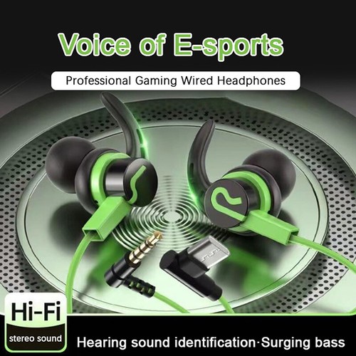 Game E-sports Earphones Type-c/3.5mm Plug Wired Earbuds With Microphone - Zdjęcie 2 z 15