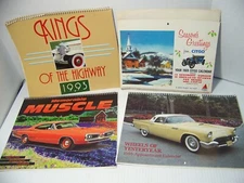 Vtg 1993 Kings Of The Highway 1995 wheels of Yesterday, Muscle Car Calendars +