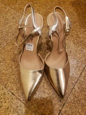 Christian Serano For Payless Women Hill/ Women Pump  Size 11 - Gold Grey