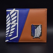 Anime Attack On Titan Scout Legion Men's Wallet Bifold Purse Cosplay Xmas Gift