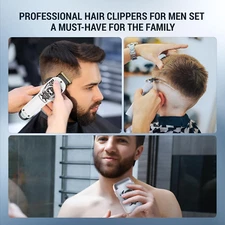 Hair Clippers for Men Professional, Beard Trimmer Kits & Sets, Electric Shave...