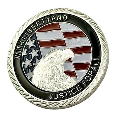 9/11 Memorial Challenge Coin United We Stand September 11 2001 Patriotic Eagle