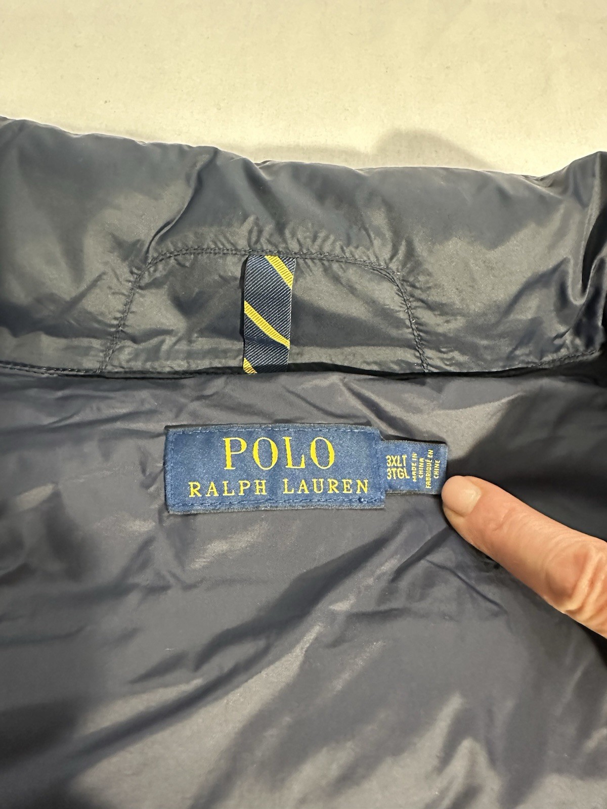 POLO RALPH LAUREN The Colden Packable Puffer Down Men’s Jacket Navy Sz 3XLT 3TGL