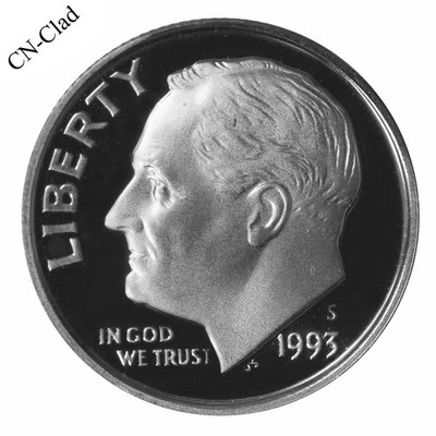 1993 S Roosevelt Dime 10c Gem Deep Cameo Proof CN-Clad US Coin
