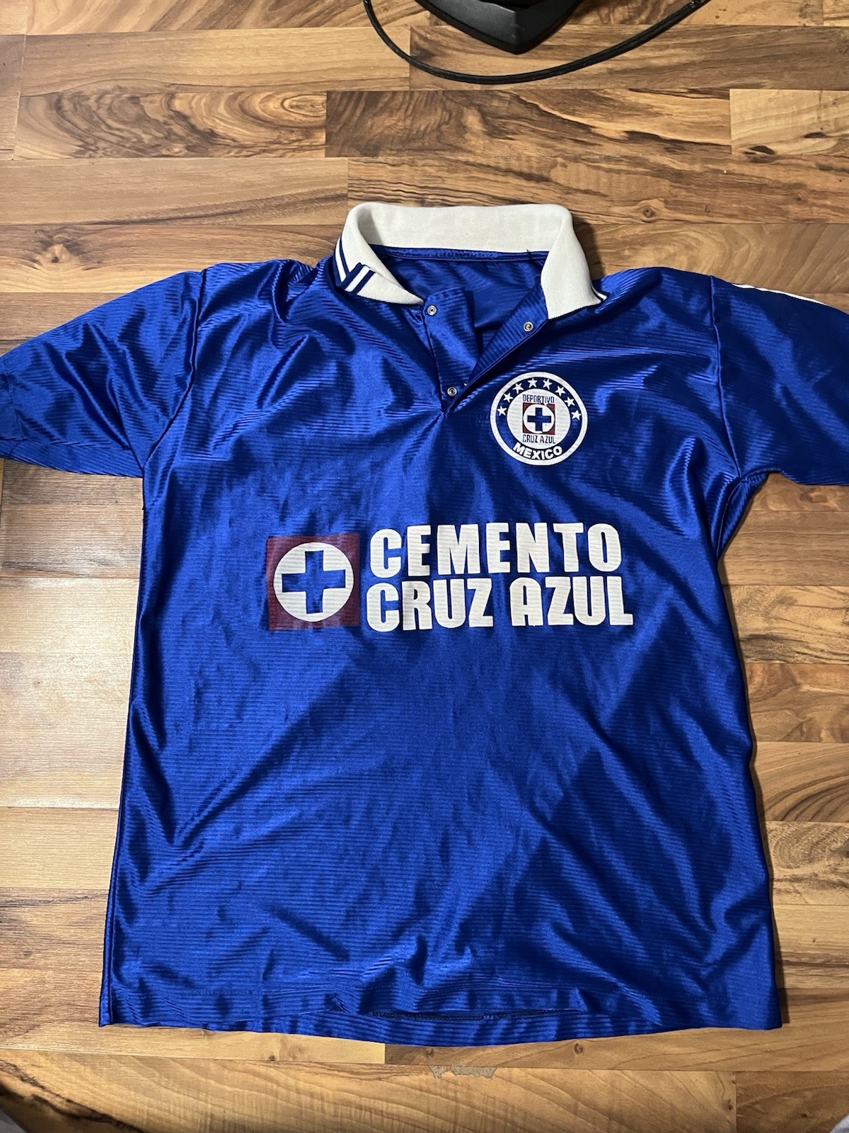 Cruz Azul Blue Soccer Jersey Cemento Pepsi Sponsor Fan Jersey Soccer Club
