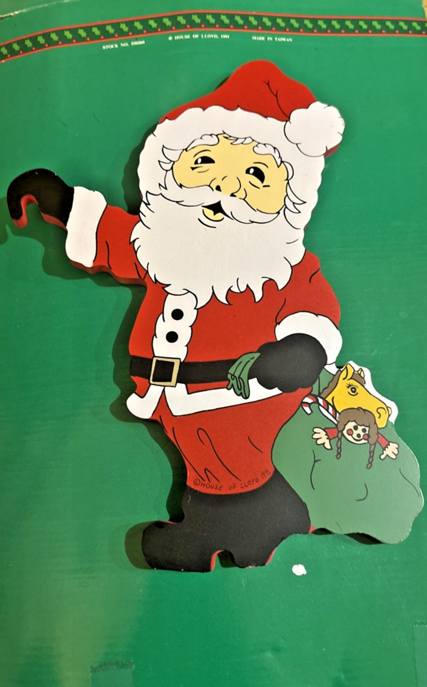 House of Lloyd Christmas Around World Up The Ladder Wood Display '91 Vintage