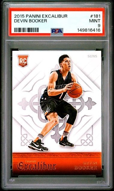 2015 Panini Excalibur #181 Devin Booker RC PSA 9