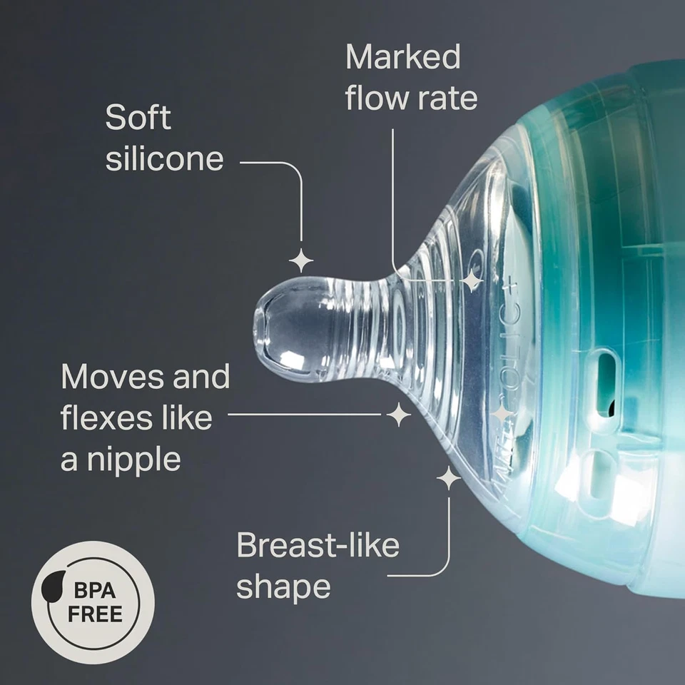 Advanced Anti-Colic Baby Bottle Teats, Fast Flow, 6+ Months, Breast-Like for a N - image 4 of 4