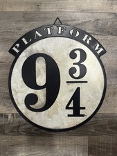 8 inch Platform 9 3/4 Wall Sign 3D Printed Hogwarts Harry Potter Decor