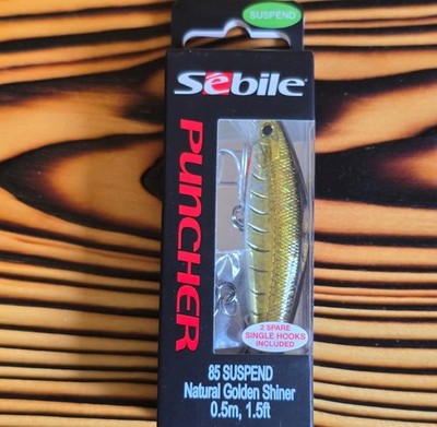 Sebile Puncher Minnow 85 Depth 1.5' 3/8 oz 3-3/8'' Suspend ''Spare Hooks Included''
