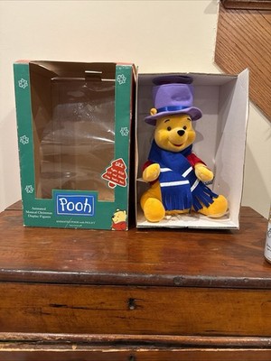 TELCO, Pooh with piglet, Rises From Under Hat, Animated Figure ( Tested)
