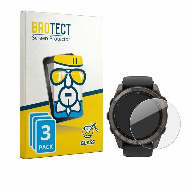 3X Panzerschutzglas FüR Garmin Fenix 8 Pro Amoled (47 Mm) 9H Displayschutz-image