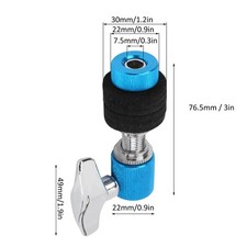    Blue HiHat Clutchs Aluminum Alloy Standard Jazz Drum Kits Percussion