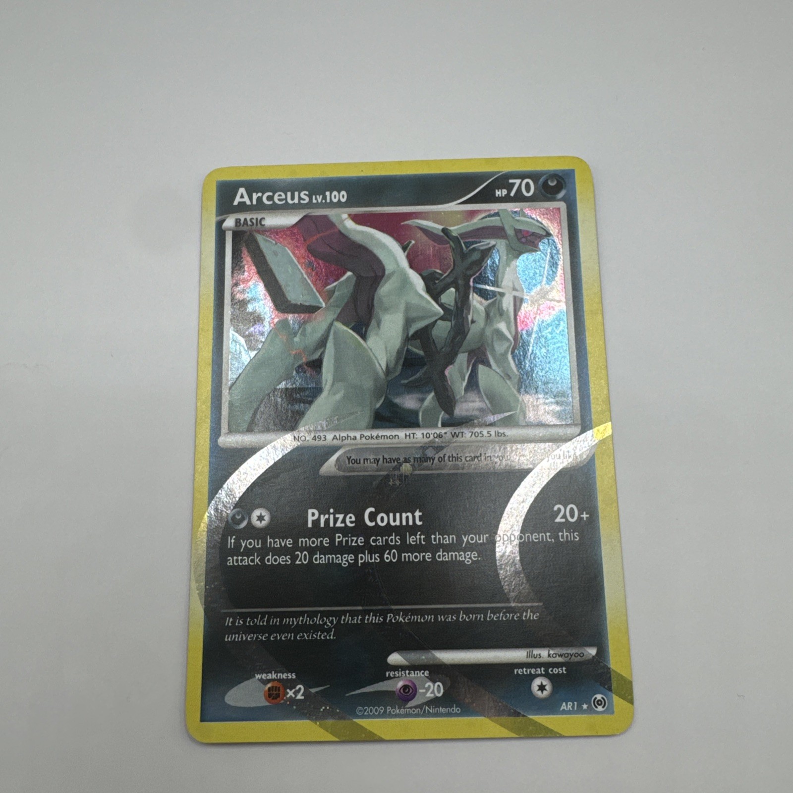 2009 Pokémon Platinum Arceus AR1 Arceus - Holo Rare [VLP - NM]