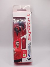 JVC HAEN10-B-K Gumy Sport Earbuds Black  Red 