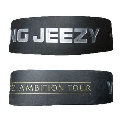 Men's Young Jeezy Hustlerz Ambition Rubber Bracelet Black