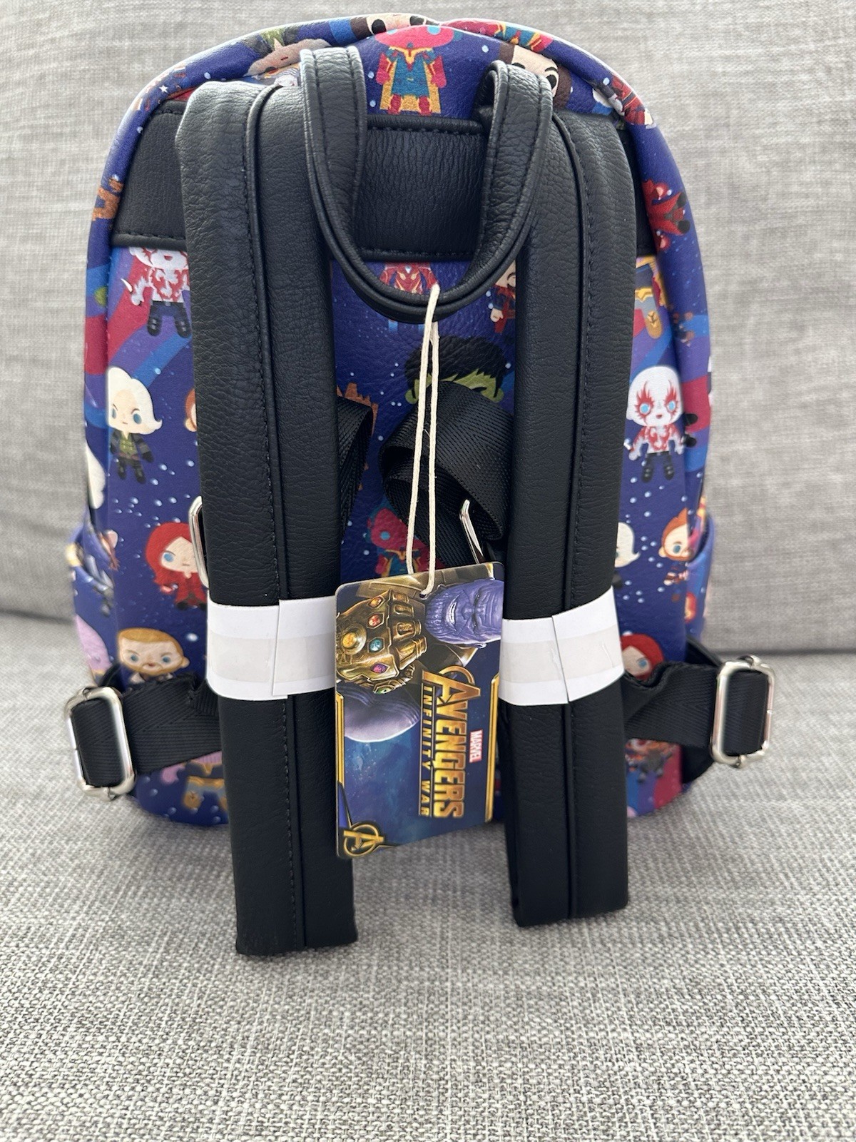 Loungefly Marvel Avengers Infinity War Chibi Character Mini Backpack RARE NWT image 4