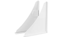 Small Adhesive Plastic Splash Guard for Showers and Tubs Guard 2-Piece 