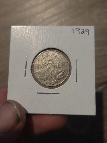 1929 Canada 5 Cents — photo from another recent sale