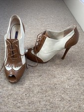 Ralph Lauren - Women’s Shoes Janet’s Cuio/Cream Baby Calf/ kidsu - Size UK 8