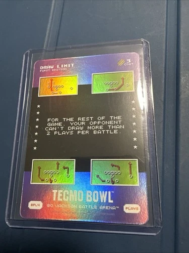 Bo Jackson Battle Arena Tecmo Bowl First Edition Foil Draw Limit BPL4 Plays