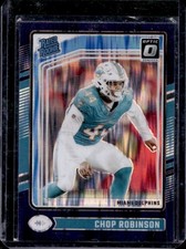 2024 Panini Donruss Optic Chop Robinson Purple Shock Rated Rookie #219 Dolphins