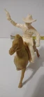 Vintage Tiny Horse and Rider Possibly Roy Rogers and Trigger 1950s Ideal or Marx