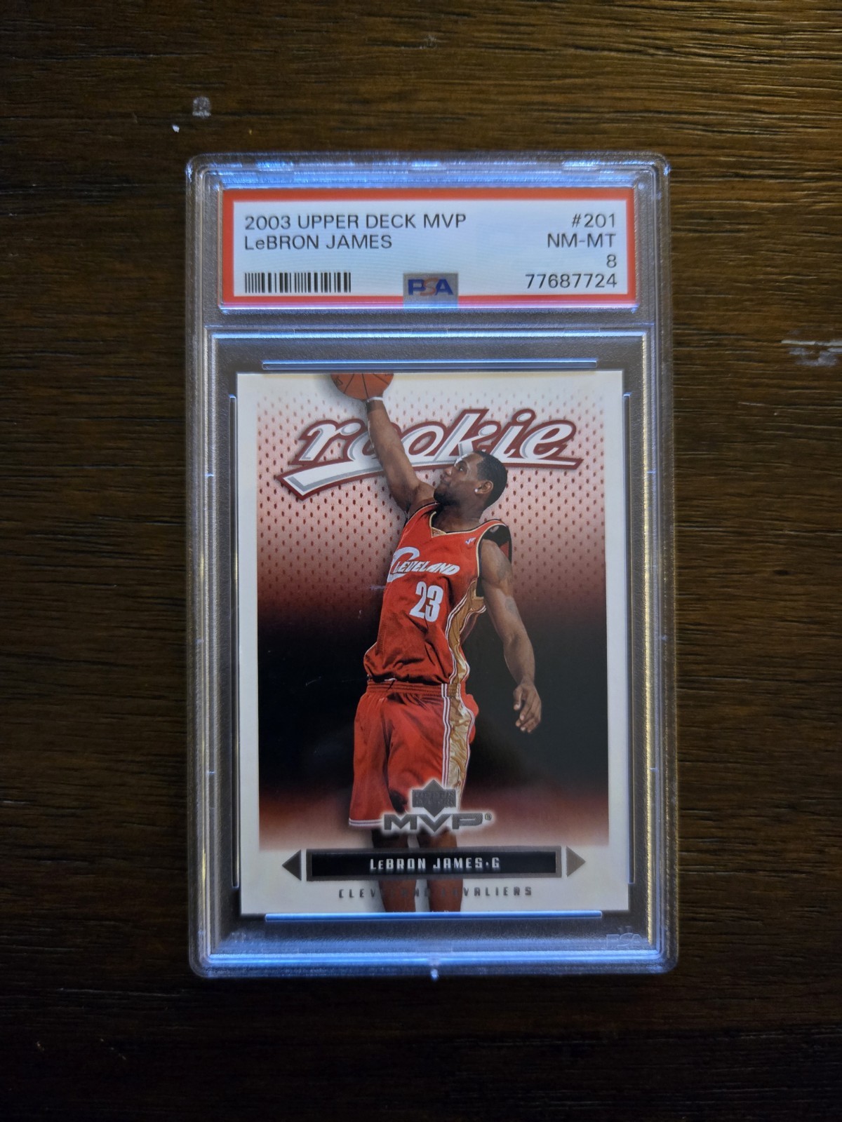 2003 Upper Deck MVP - Rookie LeBron James #201