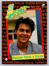1987 Topps 21 Jump Street #31 Hanson Takes a Break! Johnny Depp
