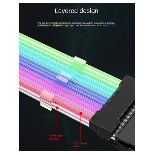 ARGB-Netzteil-Verlängerungskabel 2X8Pin-Kabel Motherboard RGB-Verlängerungs5927 - Afbeelding 8 van 10