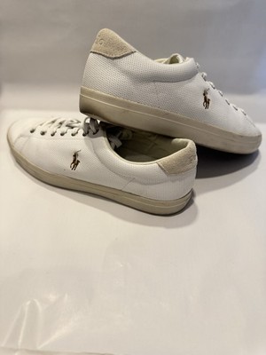 POLO RALPH LAUREN - Low-Top Sneaker Echt Leder Weiß Unisex Gr. 43