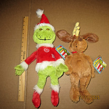 NWT Santa Grinch Max Dr Seuss How The Grinch Stole Christmas 16" Plush Aurora
