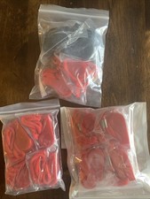 Lot of 12 Red/Black Referee Coach Sports Safety Whistle Hiking with Lanyard NEW