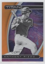 2021 Panini Chronicles Titan Neon Orange Prizm 4/17 Anthony Rizzo #1 1m8