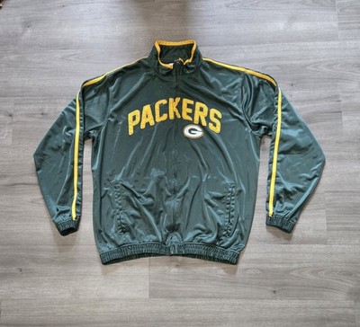 Vintage NFL Green Bay Packers G-III Track Jacket Full Zip Size 2XL Football