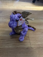 Ty Beanie Babies Legend the Purple Dragon 2003 Plush Soft Toy 6-inch