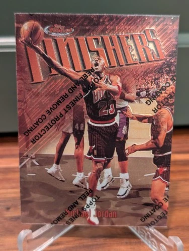 1997-98 Topps Finest MICHAEL JORDAN Finishers w/ Coating #39 mj1
