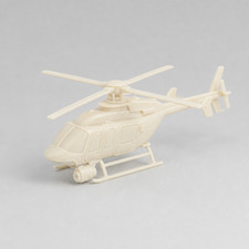 N Scale Layout Police Helicopter Spotlight 3d Resin Print 1160 Ivory Unpainted