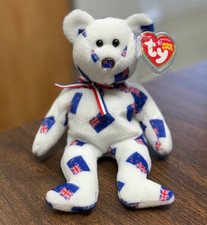 TY Beanie Baby - AOTEAROA the Bear *w/ FLAG NOSE* (New Zealand Exclusive) -MWMTs