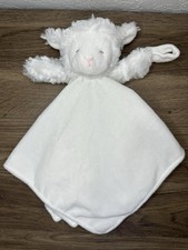 Carter s White Lamb Security Blanket Baby Lovey Plush 2016 Pacifier Loop Holder
