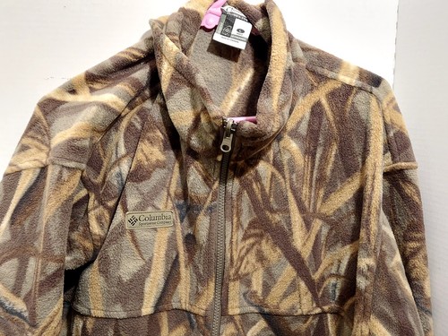 Chaqueta Columbia Fleece Camuflada Cremallera Completa Para Hombre Grande Intercambio Camuflaje Caza - Imagen 2 de 9