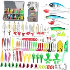 ??????????? Fishing Gear Fishing Lures Kit for 128 pcs