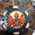 Bavarian Handmade Leather/Animal Hair Folklore Canteen Flask — photo 8