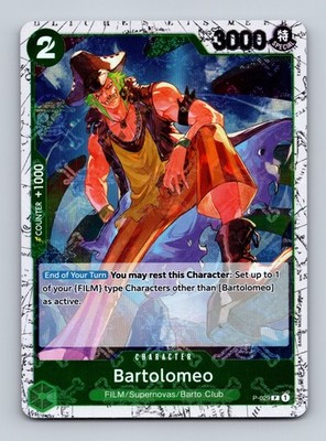 TCG One Piece Karte Bartolomeo (P-029) (Jolly Roger Foil) P-029 ENG The Best-