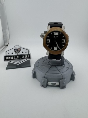 OAKLEY KILL SWITCH SILVER BLACK WHITE W/ ROSE GOLD BEZEL WATCH 26