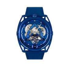 De Bethune DB28 Steel Wheels Blue Titanium Skeleton Dial Manual Watch DB28SWBS