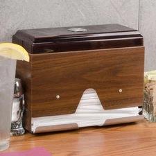 Traex 3815-12 single sided wrapped straw dispenser walnut Vollrath - pencil