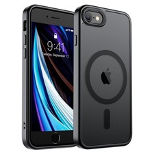Magnetic Phone Case for iPhone SE 2022 3rd/2020 2nd and iPhone 8 Black