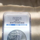 U.S. Mint 2010 American Eagle $1 1 oz .999 Silver Business NGC MS70 3400316-321